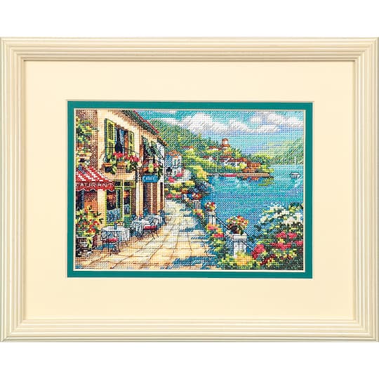 Dimensions&#xAE; Gold Petite Collection&#xAE; Overlook Cafe Counted Cross Stitch Kit